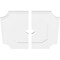 Ekena Millwork Locke Architectural Grade PVC Ceiling Medallion, 28"OD x 3"ID x 16 3/4"C x 1"P, Two-Piece CMP28LE2-03000 - alternate 2